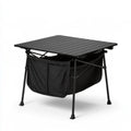 Table de camping pliante avec structure en aluminium, coloris noir