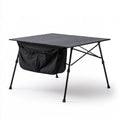 Table de camping pliante avec structure en aluminium, coloris noir