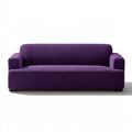 Canapé contemporain aux lignes épurées, coloris violet