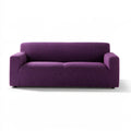 Canapé contemporain aux lignes épurées, coloris violet