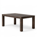 Table à manger aux lignes épurées, coloris brun