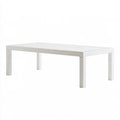 Table à manger aux lignes épurées, coloris blanc