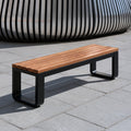 Banc décoratif en bois, coloris noir